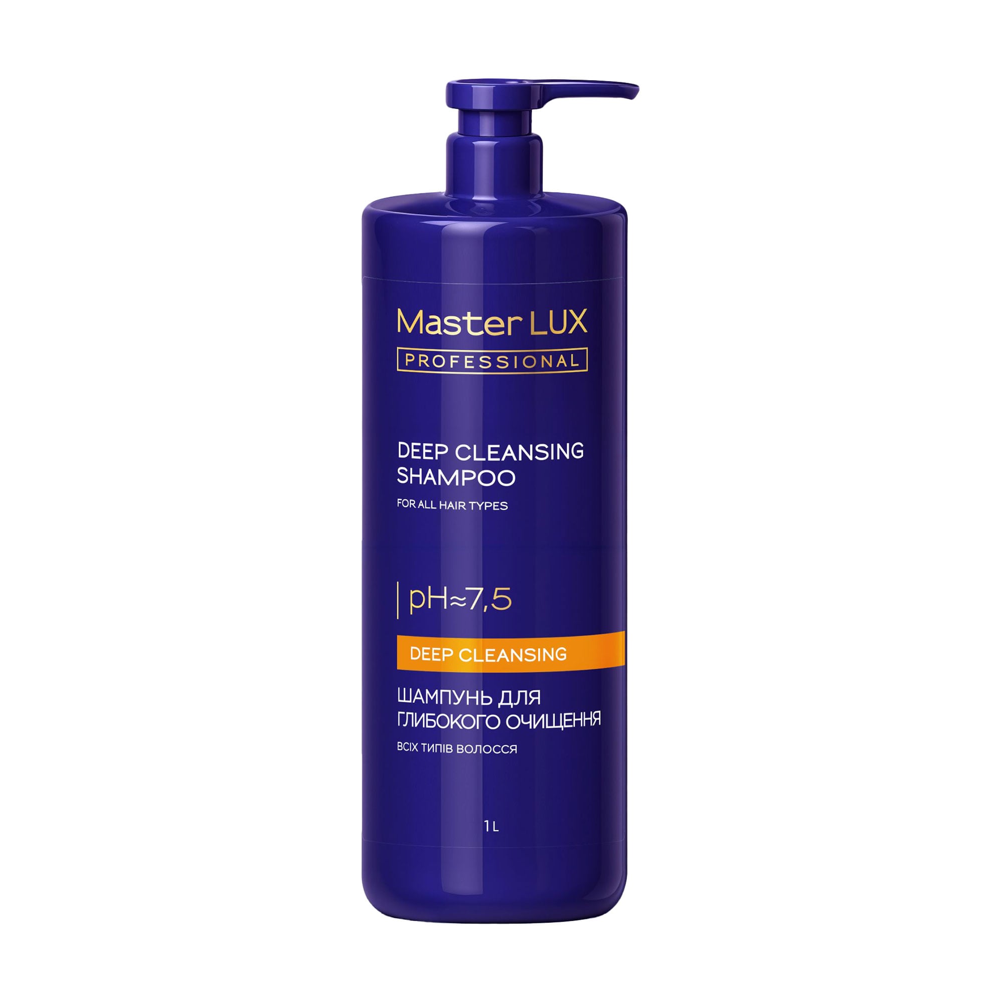 Шампунь для глибокої очистки волосся Master LUX Professional Deep Cleansing Shampoo, 1 л